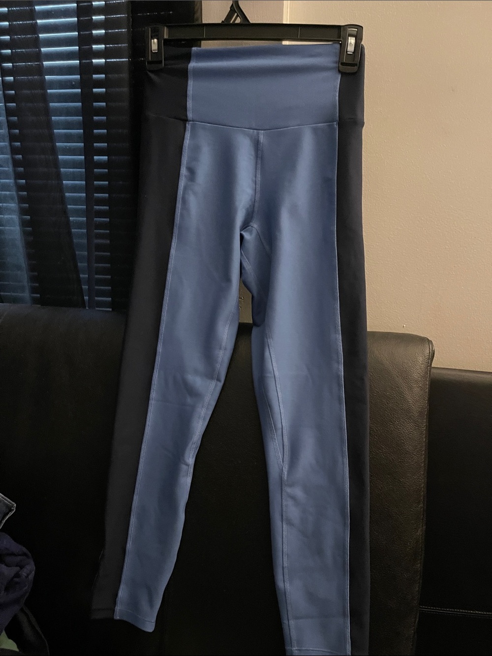 YPB ABERCROMBIE SculptLux Blue & Navy HW  7/8  Leggings Size Small /Short NWT